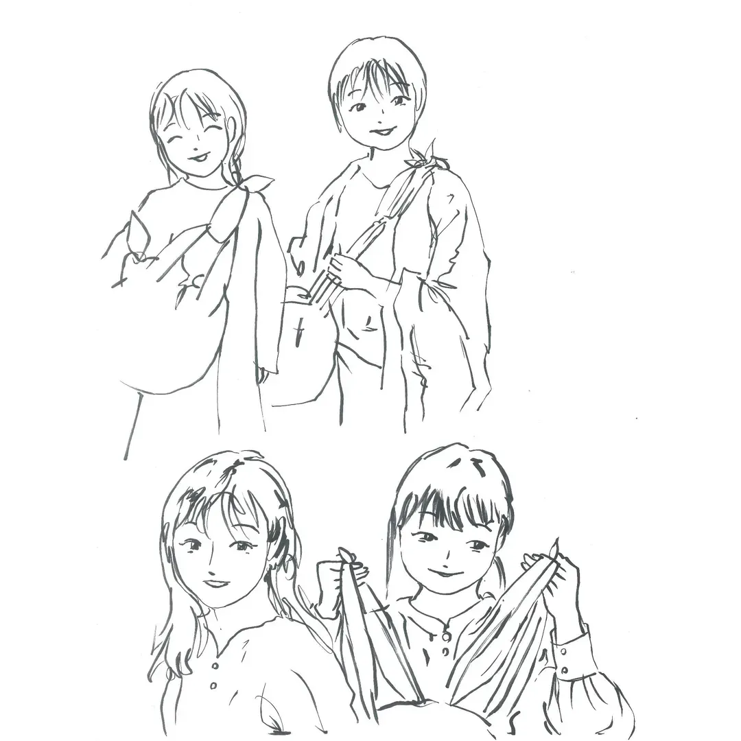 ふろしき王子の直筆にがお絵