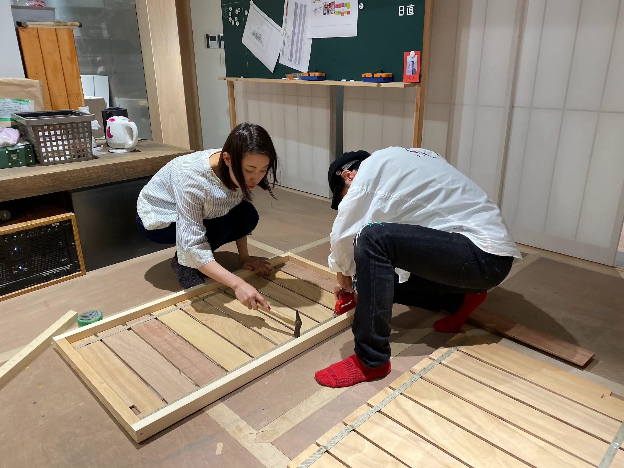 パレットワークショップ 〜こと庭に設置するパレットを 一緒にDIYしよう！〜